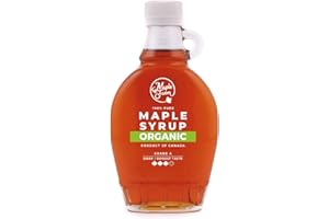 MapleFarm - Puro sciroppo d'acero Canadese BIO Grado A (Dark, Robust taste) - 250 ml (330 g) - Original maple syrup - Puro succo d'acero BIOLOGICO