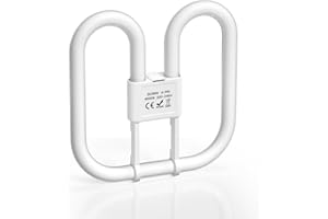 BrightWish 28W GR10q 4-Pin CFL Light Bulb 4000K Neutral White, Non-Dimmable Energy Saving Ceiling Lamp for Indoor Corridor, Office, Recessed Fitting – Compact Fluorescent Tube Replacement