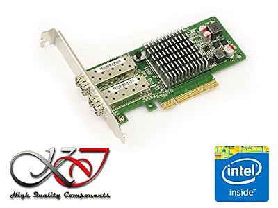 KALEA-INFORMATIQUE © - Carte Controleur 2 ports 10 Gigabit Ethernet sur port PCIe 8x - Interface SFP+ - CHIPSET INTEL 82599ES