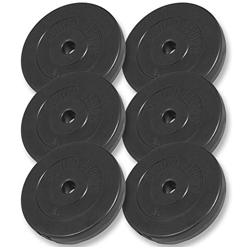 Gorilla Sports Hantelbank mit Hantelset und 38 Kg Langhantelset, 10000421 - 6