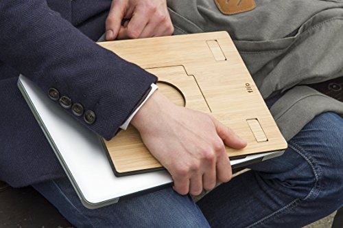 Flio stehen – Ultra Tragbarer Bambus Laptop Riser Ständer für Macbook und PC Laptops - 6
