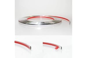 BOLOROMO 9mm Chrome Styling Strip Trim Moulding Car Van Truck Pickup Boat 5 metre Tuning
