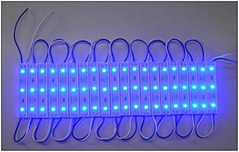 MuLucky Waterproof IP65 Super Bright 20PCS DC 12V SMD 5050 3p LED light module LED backlight LED module ( Bule)