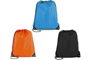 DFsucces Drawstring Bags,3PCS Drawstring Gym Bags,Gym Bag,PE Bags Drawstring Swimming Bag,Waterproof Large Sports Backpack Drawstring Bag,for Boys,Girls,School,Gym,Travel,Swimming