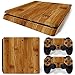 Produktbild Mcbazel Pattern Series Vinylhautaufkleber Für PS4 Slim Controller & Konsole Schützen Abdeckung Aufkleber Haut (Braun Holz)