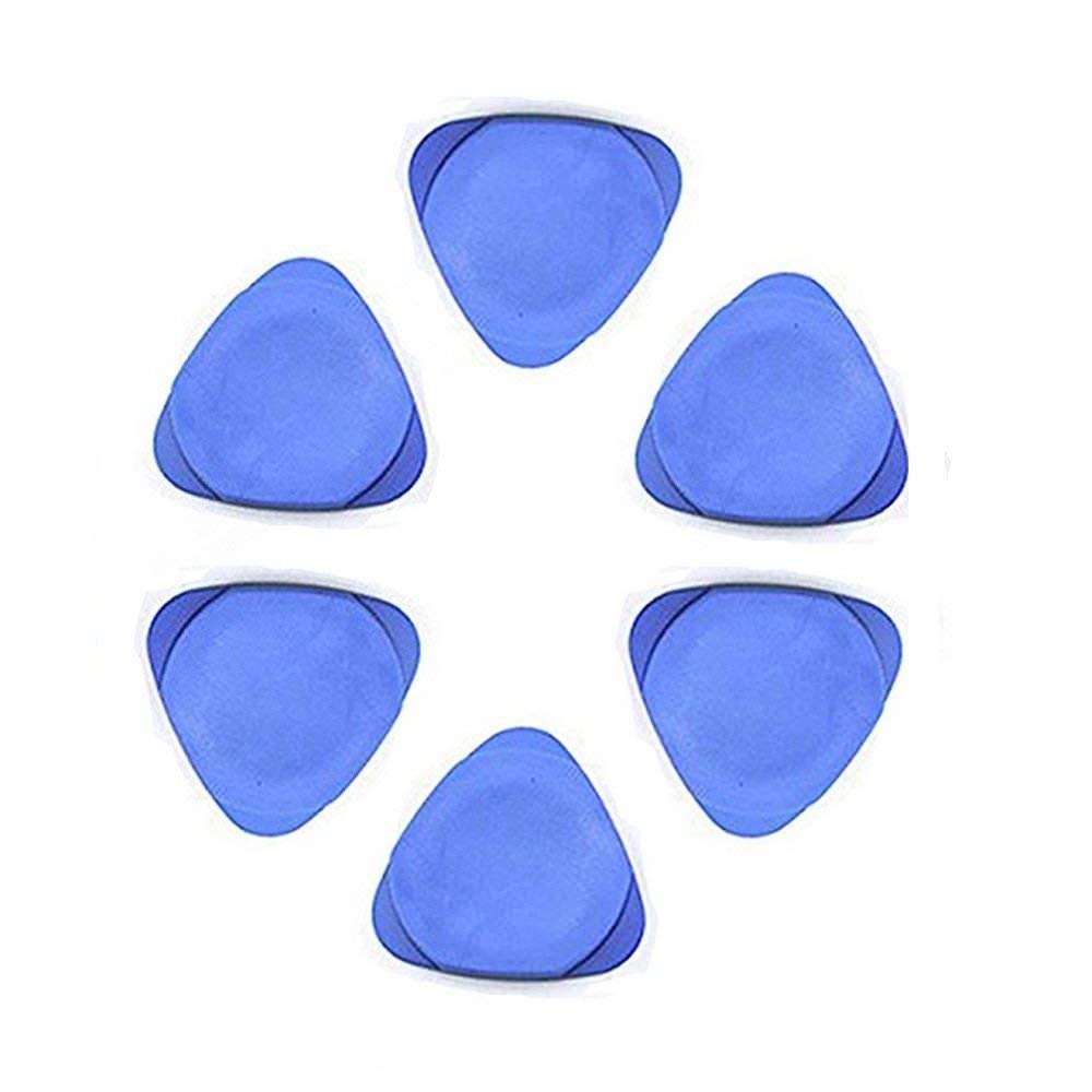 Aadvay Enterprises Universal Triangle Plastic Pry Opening Tool for iPhone Mobile Phone Laptop Table LCD Screen Case Disassembly Blue Guitar Picks - (Set of 6)