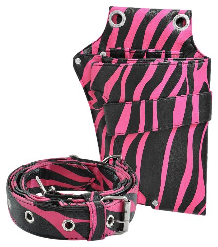 Roo Beauty Clipper Pink Zebra Hairdressing Pouch
