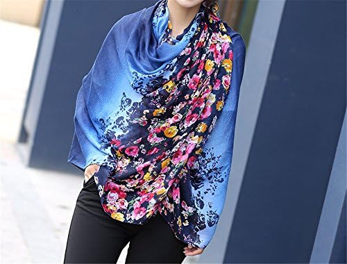 MONEYY An idyllic gradient floweret Ms. scarves cotton linen saika air-conditioning shawl silk scarf masks in the 90*180cm