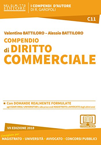 Compendio di diritto commerciale. Con aggiornamento online libro