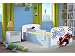 Produktbild Kocot Kids Kinderbett Jugendbett 70x140 80x160 80x180 Blau mit Rausfallschutz Matratze Schublade und Lattenrost Kinderbetten für Junge - Formel 160 cm