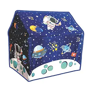 Keetoy Jumbo Size Extremely Light Weight , Water Proof Kids Play Tent House for 10 Year Old Girls and Boys (Space Play Tent House with revolving Wheels)