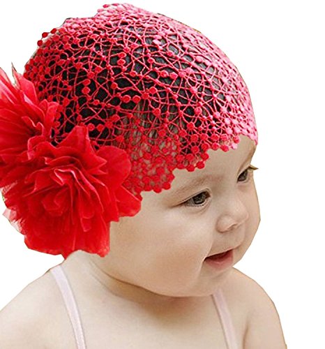 Fairy Season Baby Girls Toddler Lace Headband Hair Bow Accessories red Headwear