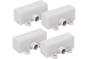 NIMOMO Tipo T Morsettiera, 4 Pezzi Splitter Principale Tipo T Connettore Splitter, 1-in-4-Out Morsettiera Di Cablaggio T Tipo Connettori Elettrici Rapidi Connettori per Cavi Con Guscio Isolante, 400V 60A