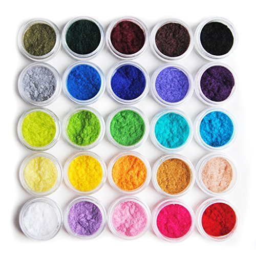 Fashion Gallery 25 Color 3D Velvet Manicure Flocking Powder Fluffy Nails Nail Art Set
