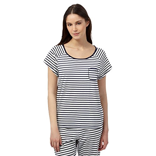 Lounge & Sleep Womens Navy Striped Pyjama Top 16