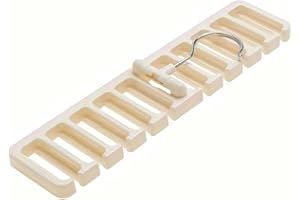 IMAXWAVE Perchero de Corbatas y Cinturones, Porta Corbatas y Cinturones, Gancho para Corbatas y Cinturones, Colgador de Cinturones, Organizador de Corbatas, Cinturones, pañuelos, Bufandas, Blanco