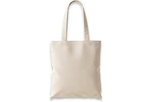 Wonky Line Premium Cotton Tote Bag, Eco-Friendly Shopping Bag, 100% Cotton Canvas, Reusable Grocery Cloth Bag, Extra Strong Long Handle Double Stitched Ideal for Printing