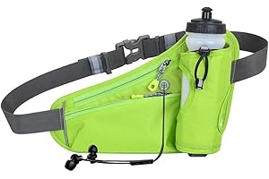 ARTOCT Ceinture de Course avec Porte-Bouteille d'eau, Sac de Taille en Plein air Ceinture d'hydratation de Course légère pour la Course à Pied, la Marche, la randonnée, Les entraînements