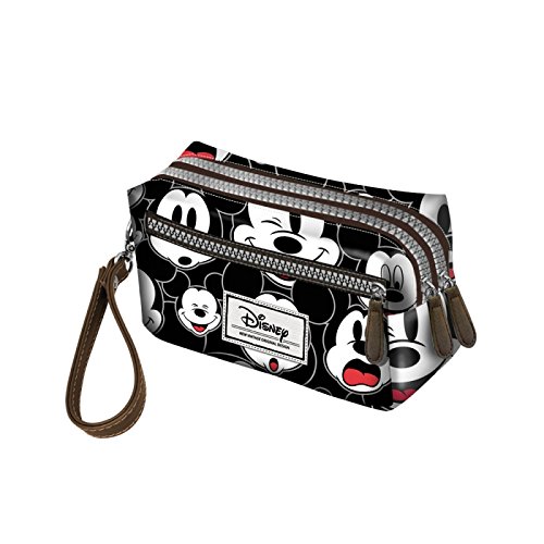 Preisvergleich Produktbild Disney Classic Mickey Visages Kulturtasche, 14 cm, Schwarz (Negro)