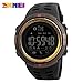 Produktbild samLIKE SKMEI 1250 Sport Bluetooth Wasserdichte Analog Digita Smart Uhr Telefon Kamerad Android IOS Armbanduhr (Gold)