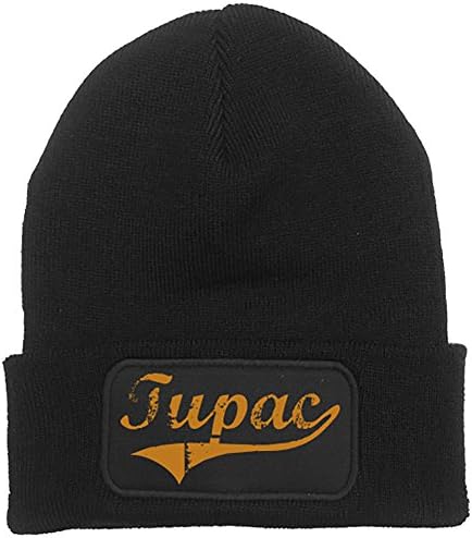 Team Tupac Varsity Beanie Hat 2pac Beanie PBH-PAC08-BK
