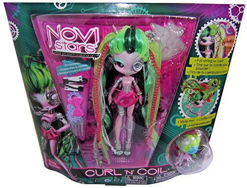 Novi Stars Muñecas de Moda Curl'n 'Coil, Peinado en Traje galáctico Diferentes Personajes para niños, niñas (Roe Botik)