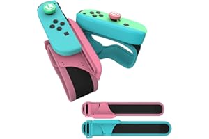 MOCOLI Just Dance 2023 2022 2021 2020 2019 Nintendo Switch, 2 Piezas Correa para la Muñeca para Just Dance Nintendo Switch Joy con Adjustable Brazalete Brassard, Muñequeras Dance Band[nintendo_switch]…
