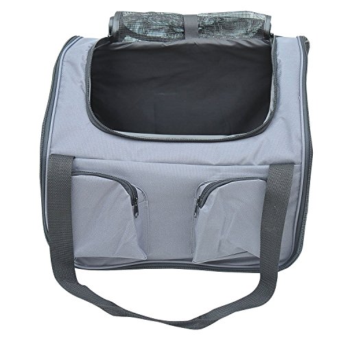 PawHut-Pet-Carrier-Folding-Bag-Car-Seat-Cat-Dog-Puppy-Kennel-Portable-Travel-Cage-Tote-Case-Mesh-Holder-House-Grey