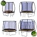 Price comparison product image kanga Premium Trampoline with Safety Enclosure, Net, Ladder and Anchor Kit (8ft)