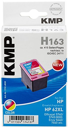KMP Tintenkartusche für HP Officejet 5740; Envy 5640, 7640, H163, color - 3