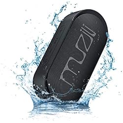 Enceinte Bluetooth, Muzili Haut-Parleur sans Fil Mode Stéréo 15heures Durée de Lecture IPX7 Étanche 22M Portée de Transmission Assistant Vocal Fonction d'Arrêt Automatique (1)