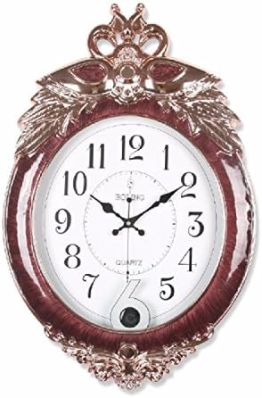 fwerq A European style large wall Silent Alarm Clock, Telephone Mobile Wi-Fi the surveillance of the children of the quartz clock, the lounge the house alarm clock,B