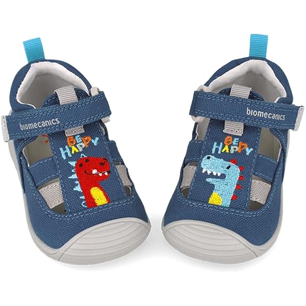 Sandali Biomecanics 252170 Per Bambino – Trekking, Pelle Blu Petrolio, Suola Antiscivolo, Punta Rinforzata, Estate