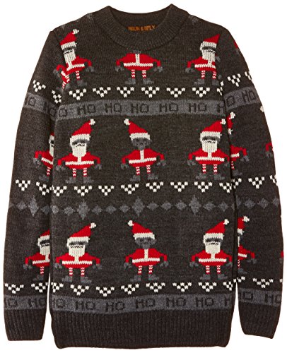 Run & Fly Unisex Baby Robo Santa Jumper, Multicoloured, 5-6 Years
