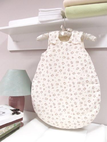 AN1-56-01 Baby-Joy Baby Sleeping Bag Jersey ANNA 19,68"/22,04" Winter Sleeping Bag Cream