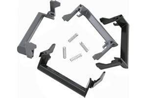 GENERISCH MPK Dachhaube Verriegelungsset Griffe für VisionVent M pro, Modell 32, 42, 46, 47 grau schwarz