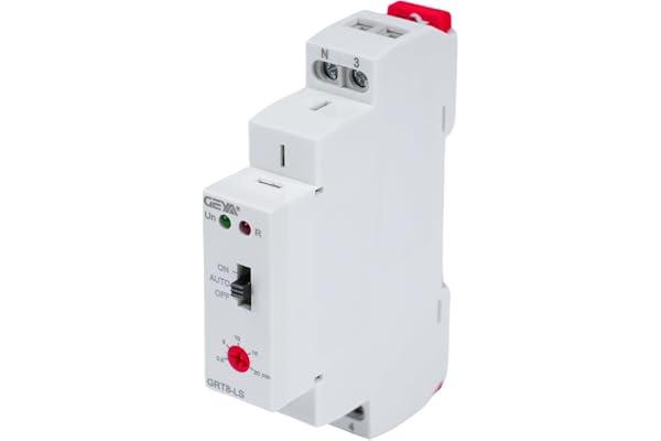 Buyweek GRT8-LS DIN skena timer för trappbrytare 230VAC 16A 0,5–20 minuter fördröjd korridor ljusbrytare