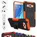 Produktbild Galaxy J5 2016 Kick-Ständer Hülle,Mama Mouth [Heavy Duty] Rugged Armor stoßfest Handy Schutzhülle Silikon Tasche Ständer Hülle Case mit Standfunktion für Samsung Galaxy J5 J510 2016 Smartphone,Orange
