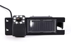 BERLINGAN Rückfahrkamera wasserdicht Nachtsicht Auto Rückansicht Kamera Einparkhilfe Rückfahrsystem, Kennzeichenleuchte für New Lacrosse/Astra H/Zafira B/Corsa D/Vectra C