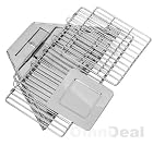 eyepower Holzkohle Grill Arkansas 30x30cm BBQ Barbecue Minigrill Picknickgrill Edelstahl – Bild 7