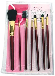 Babila Wood & Nylon Make Up Set Tools, 160 G, Yellow Black (Pack Of 7)