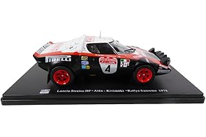OPO 10 - Coche en Miniatura reproducido en Escala 1/24 Compatible para Lancia Stratos HF Rallye Sanremo 1978 - RVQ26