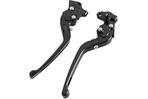 SINKEES Motorcycle Accessories 3D CNC Aluminum Folding Brake Clutch Lever for Kawasaki Ninja 400 2018 for Ninja 300R/Z300 2013-2018 for Versys 300X 2017-2018 (Black)