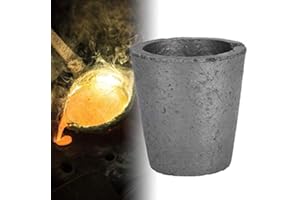 ESTINK Fonte de Fonte de Graphite Fonderie de Fonderie, Creuset en Graphite de Carbure de Silicium Creuset en Graphite 4 kg Outil de Fusion pour Ferraille Métal Moulage Bijoux