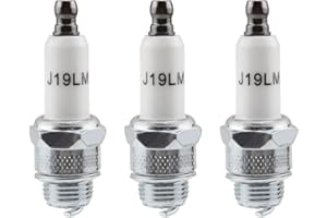 UYUYong 3 Pcs Rj19Lm Spark Plug 4-stroke Lawn Mower Spark Plugs Brush Cutter Spark Plugs for Champion Rj19Lm BR2LM