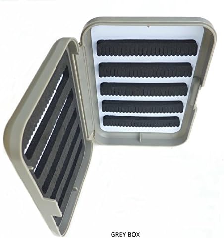 SALE Grey Fly Box for Trout Fishing Flies