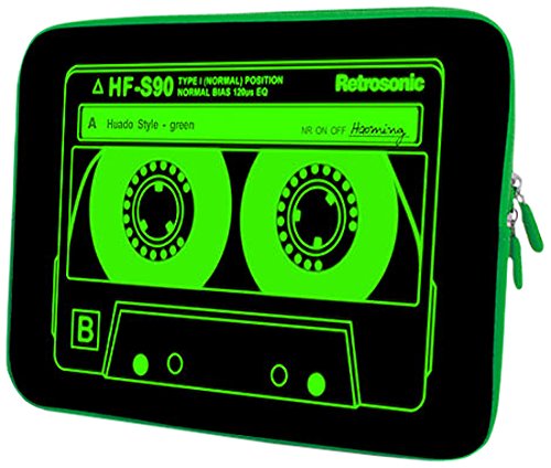 PEDEA Design Schutzhülle Notebook Tasche bis 15,6 Zoll (39,6cm), Audiocassette