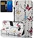 Produktbild Samsung Galaxy S8 Plus Hülle(6,2Zoll), Roreikes PU Leder Bookstyle Handyhülle Tasche mit Strap Portable Handytasche Etui Soft Silikon Folio Schale Schutzhüllen [Brieftasche] Leder Hülle Bunt Gemalt Retro Kreativ Lanyard Strap Muster Ledertasche Flip Case Wallet Cover Folio Klapphülle Magnetverschluss Standfunktion-Schmetterlinge