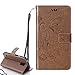 Produktbild Hülle für Samsung Galaxy S5,Samsung Galaxy S5 Neo Lederhülle,PU Leder Tasche für Samsung Galaxy S5,Leweiany Elegant Luxus Extra Dünn Tasche Kaffee Premium Schmetterling Blumen Muster Leder Brieftasche Flip Wallet Ständer Cover in Book Style Tasche Case Handyhülle Schutzhülle mit Kartenfach Aufstellfunktion Magnetverschluss für Samsung Galaxy S5/S5 Neo Schutzhülle Handytasche