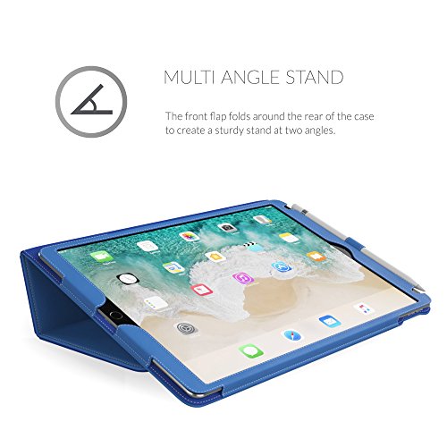 iPad Pro 12.9 (2017) Hülle Blau , Snugg Leder iPad Pro 12.9 (2017) Schutz Klapphülle Case Cover [Lebenslange Garantie] mit Ständer für Apple iPad Pro 12.9 (2017) - 3